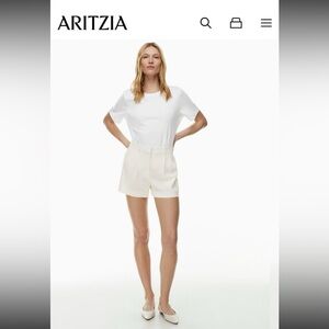 Aritzia Wilfred The Effortless Pant pleated shorts size 00